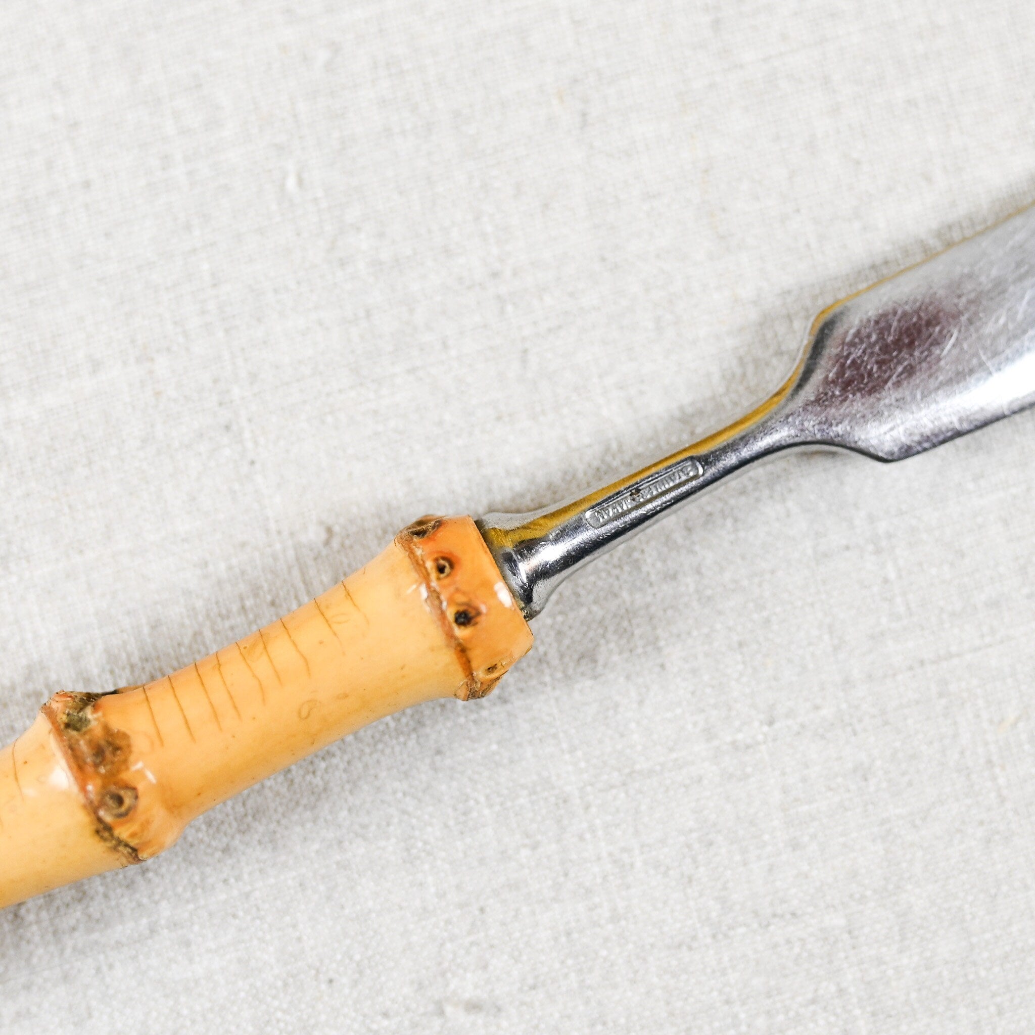 Seventies, Bamboo Butter Knife, Made in France