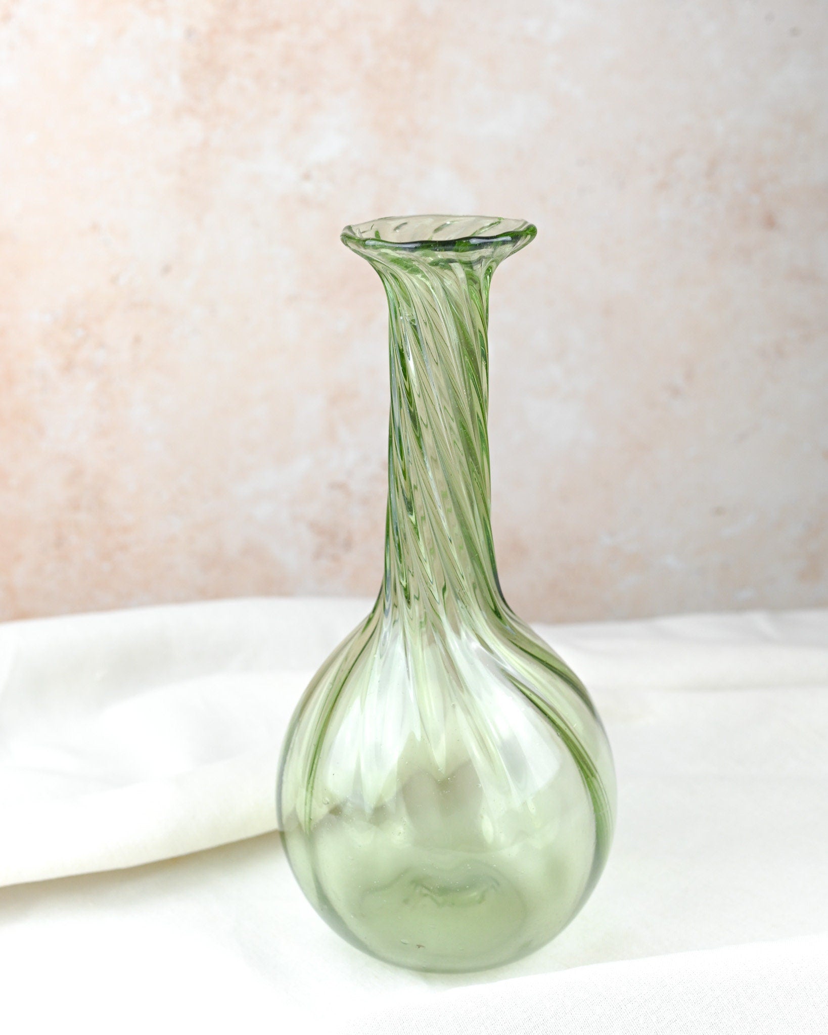 Hand blown Green Vase