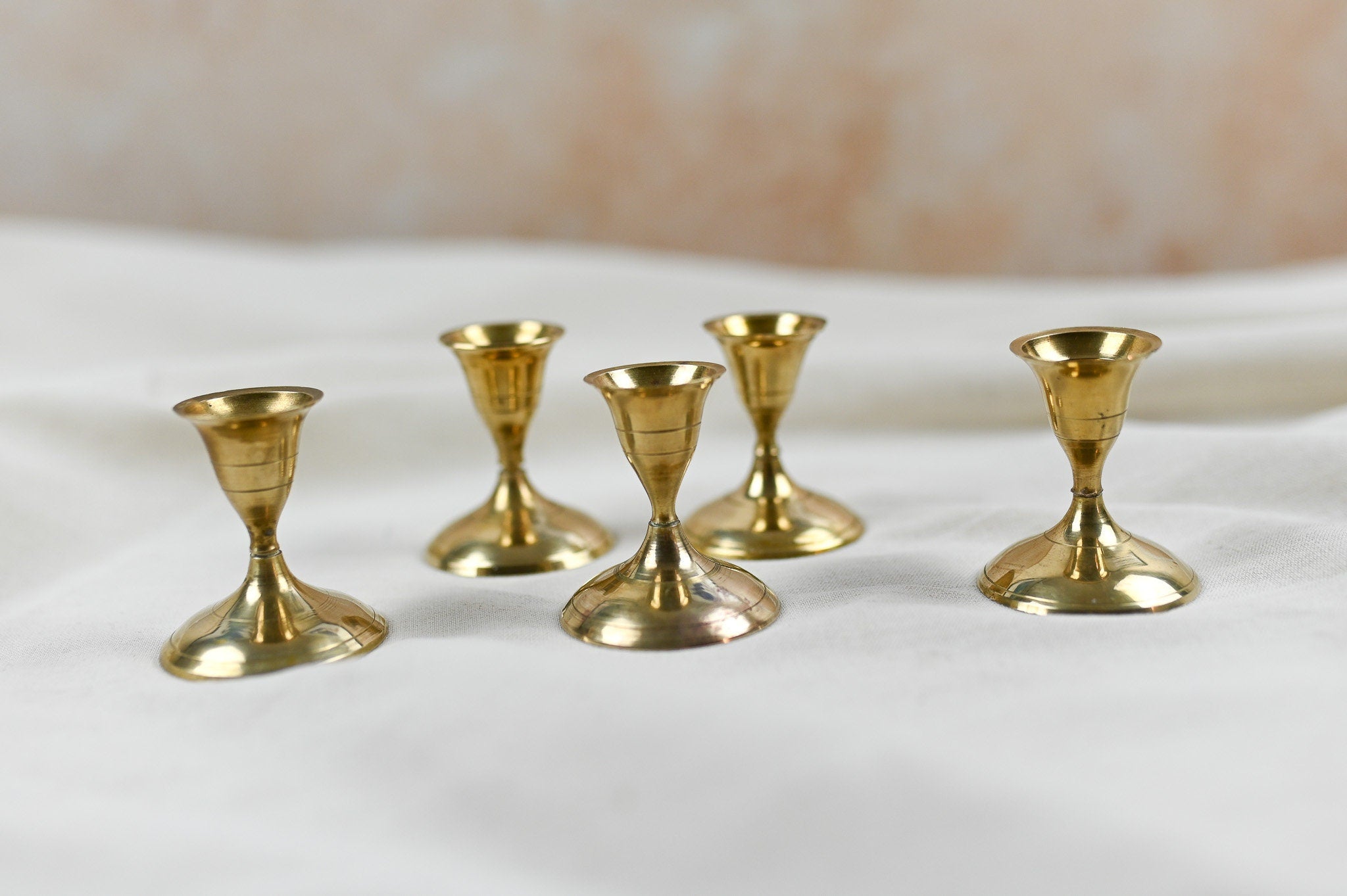 Vintage Brass Candle Holder Brass