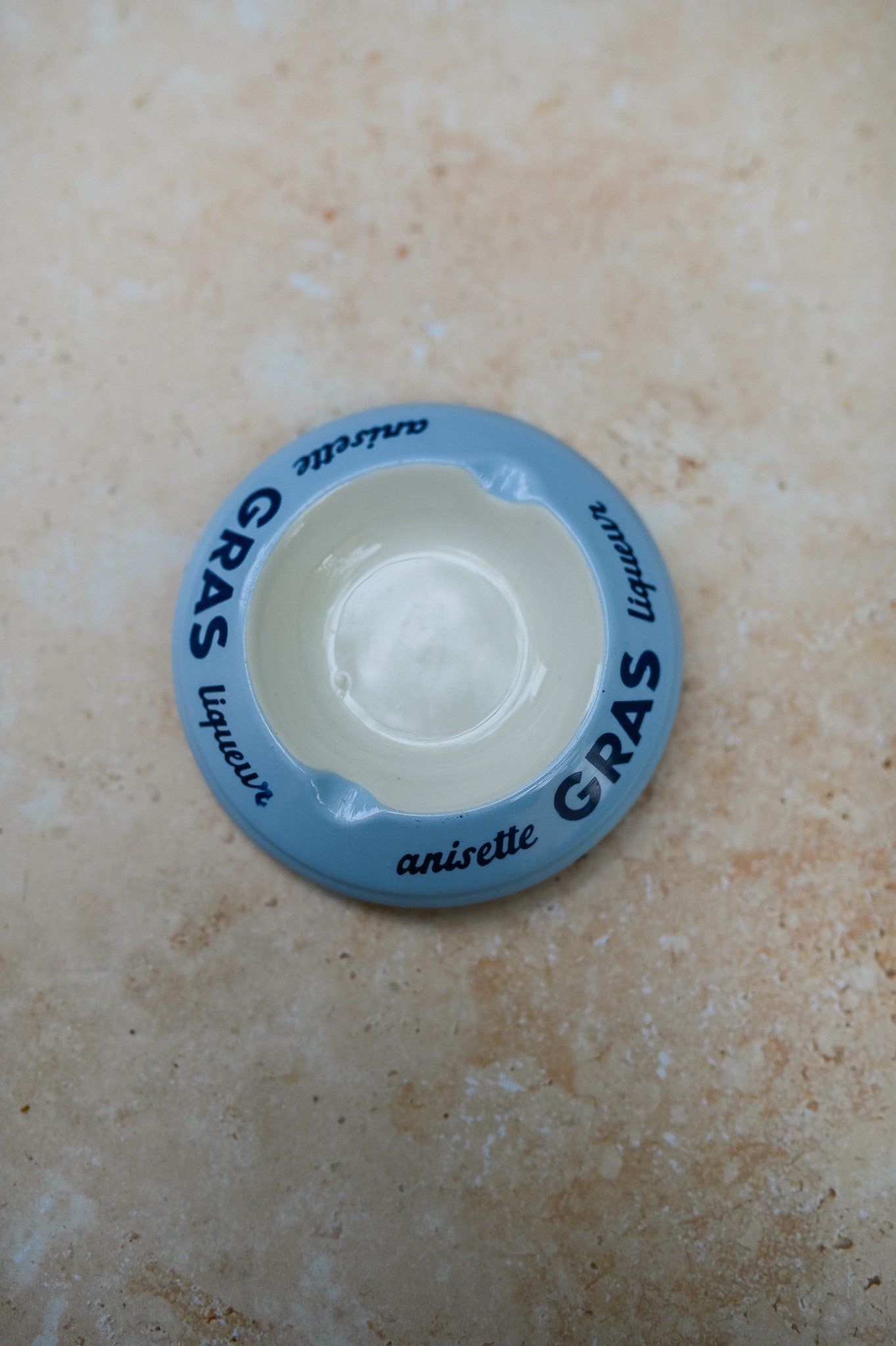 French Vintage Gras Anisette Liqueur Ashtray