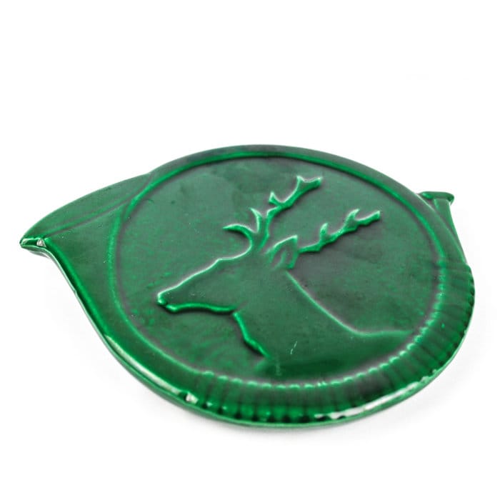 Majolica Deer Trivet Vallauris