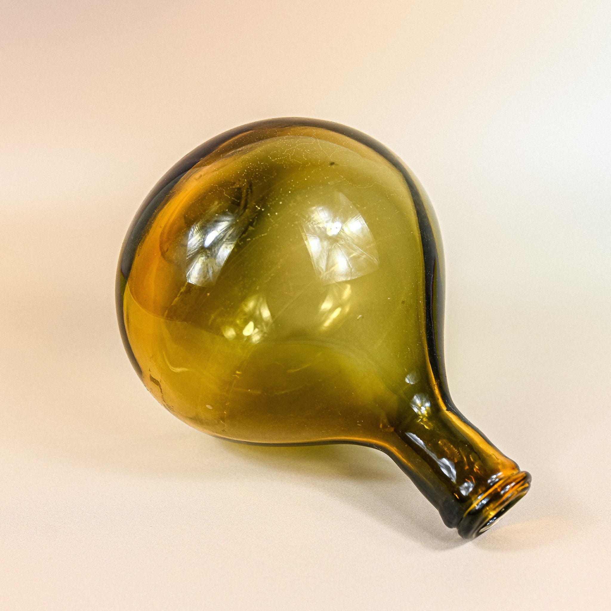 Vintage French Amber Demi-John