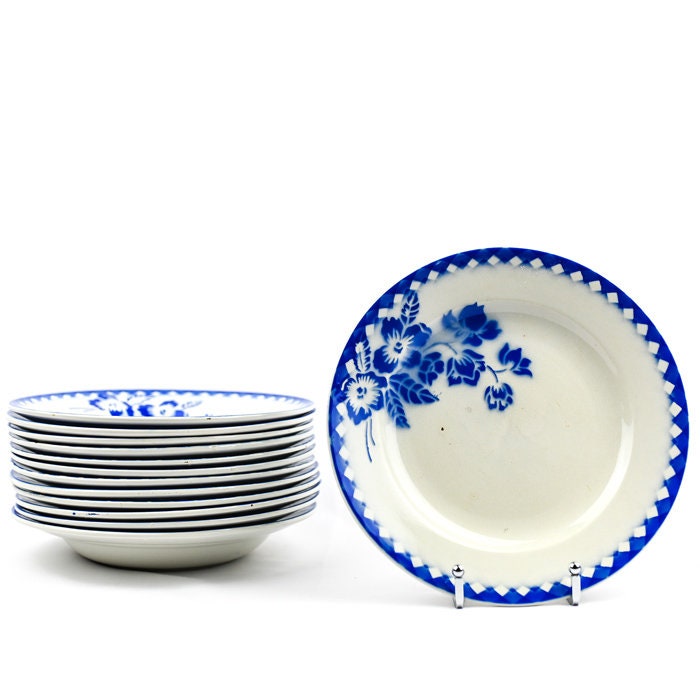 Soup Plate Digoin Sarreguemines, Set of 13