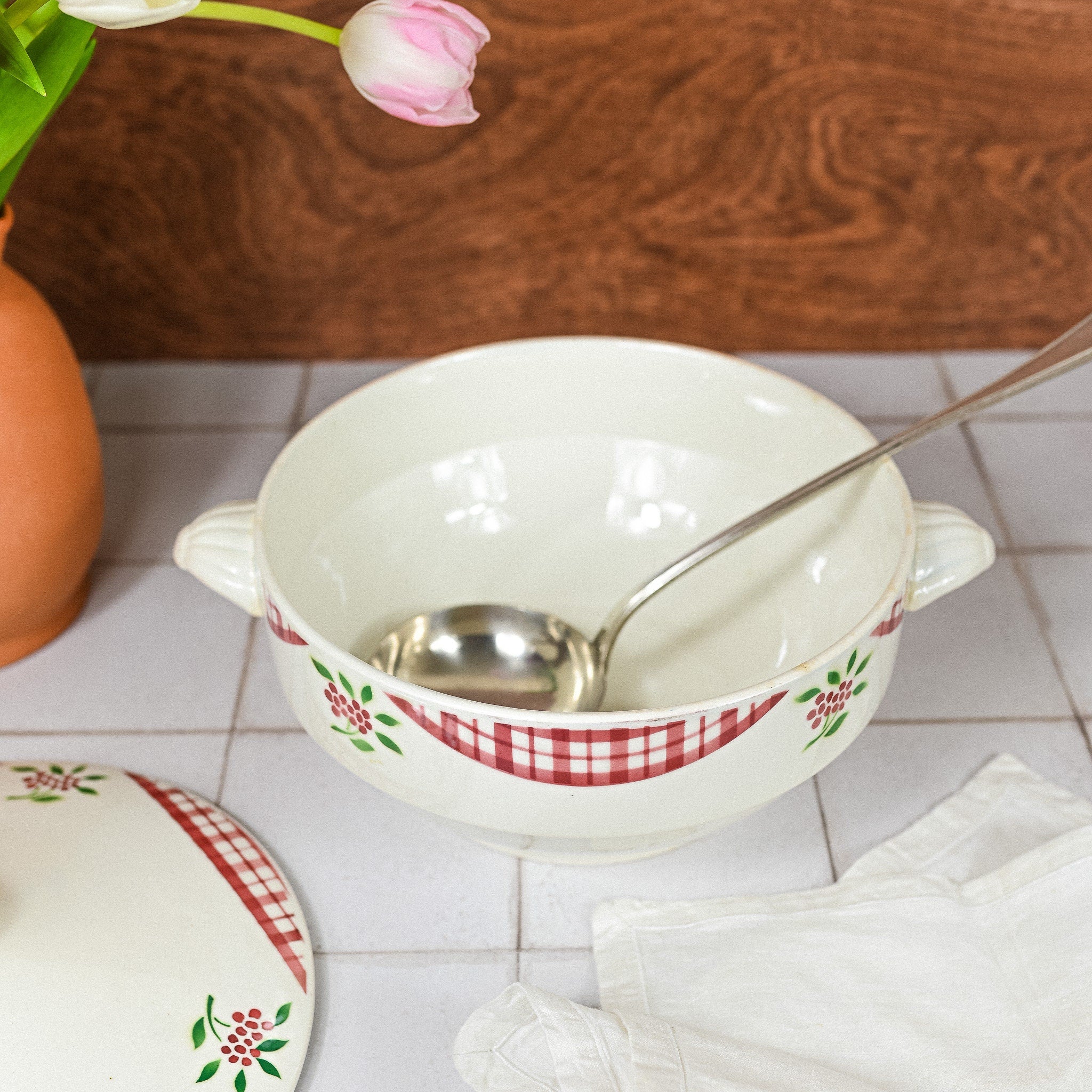 Soup Dish Floral Digoin