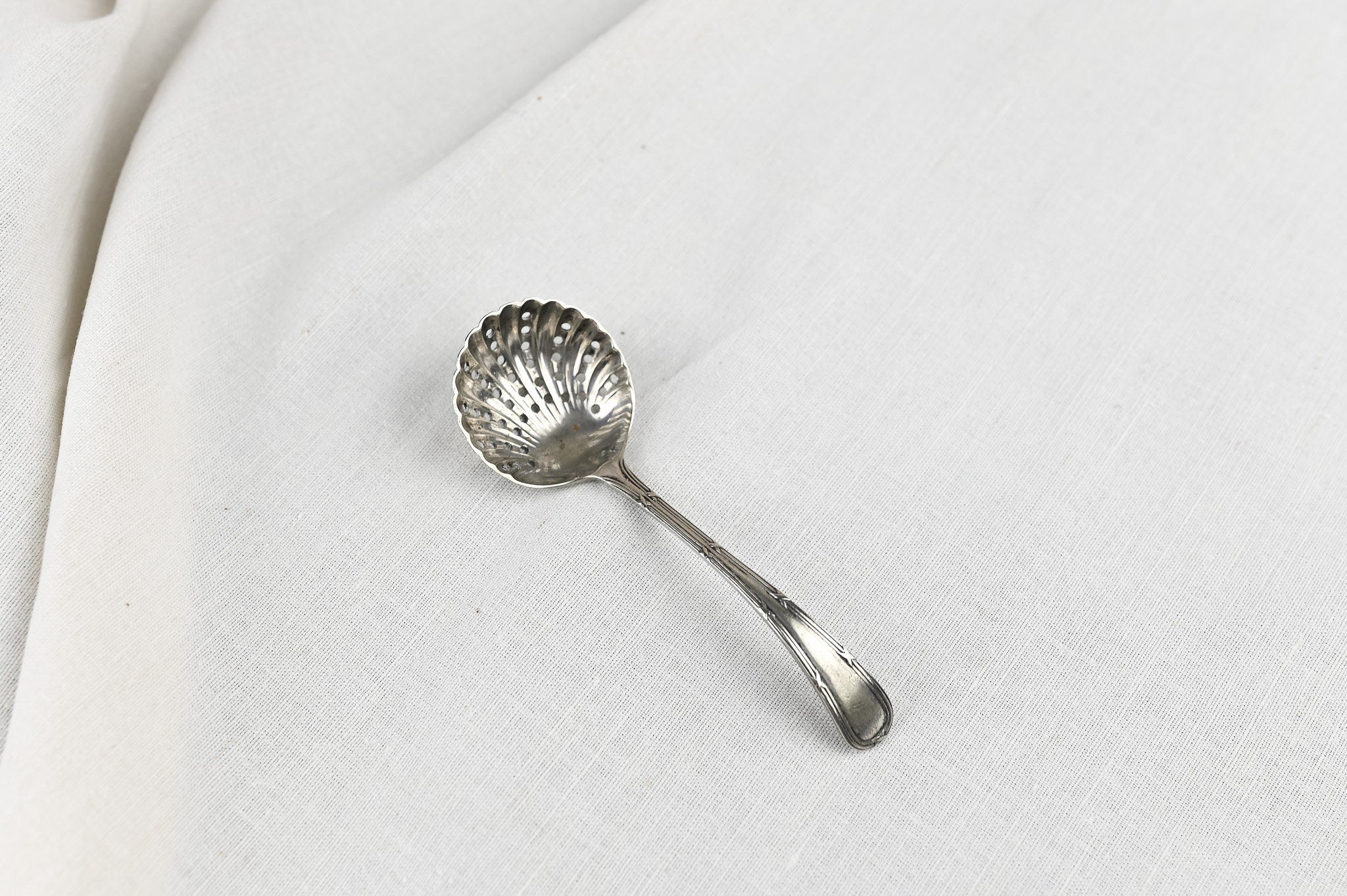 Edwardian Sugar Sifting Spoon