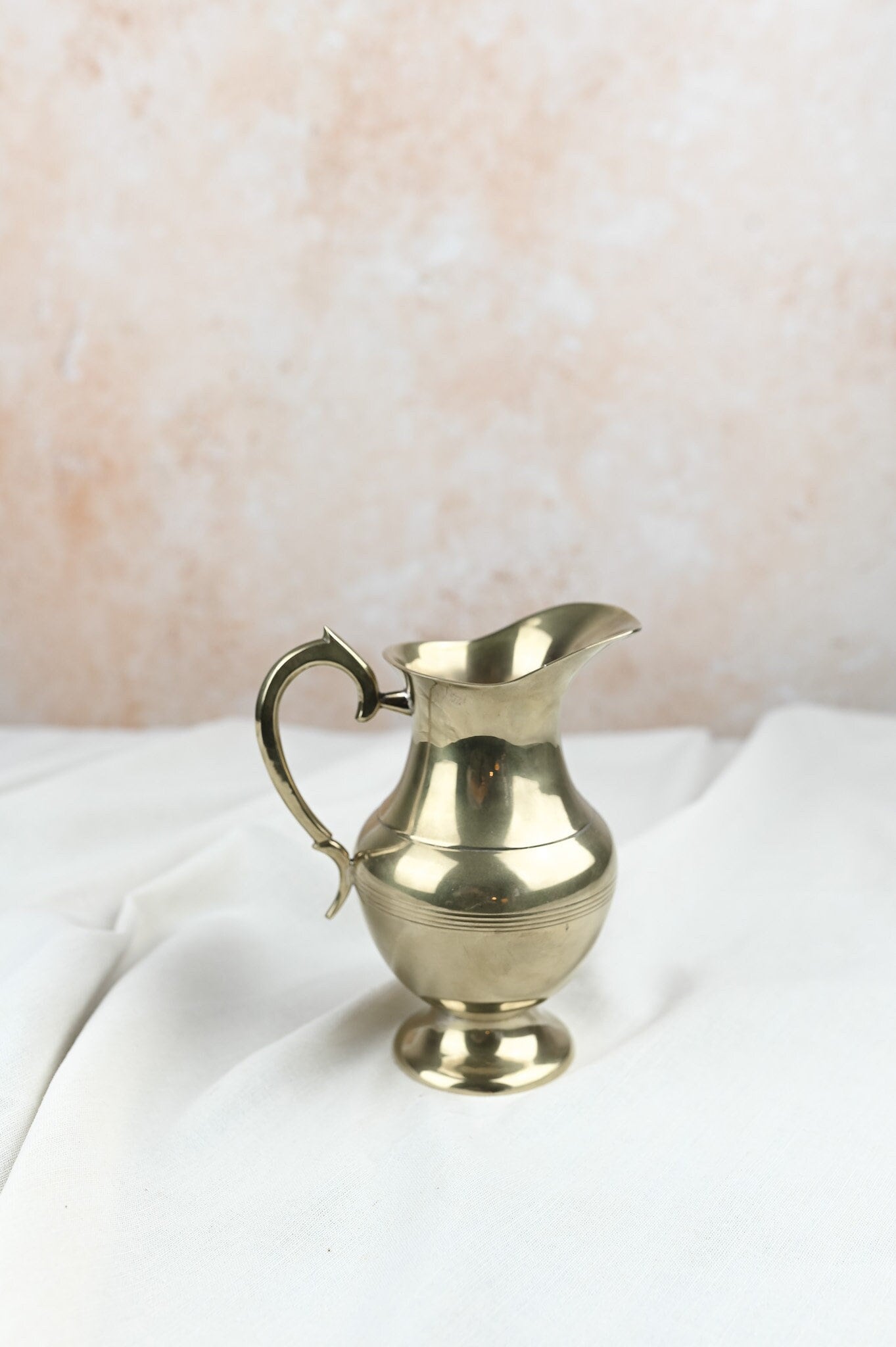 French Brass and Silver Plated Pitcher