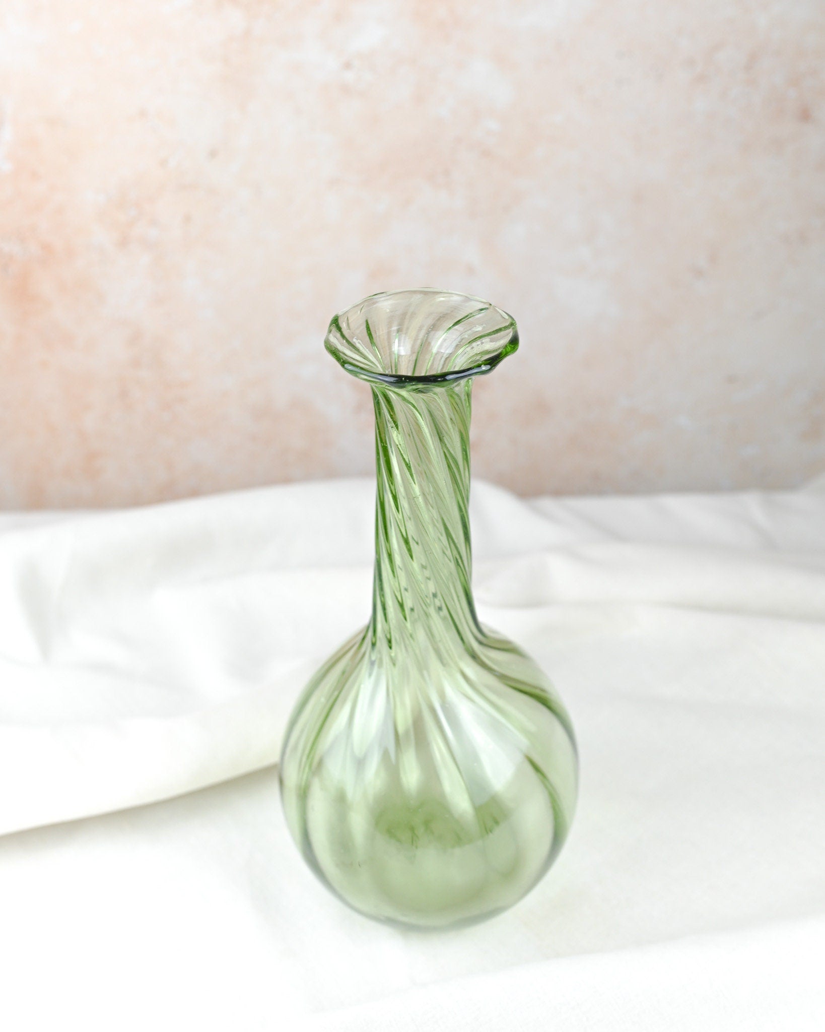 Hand blown Green Vase