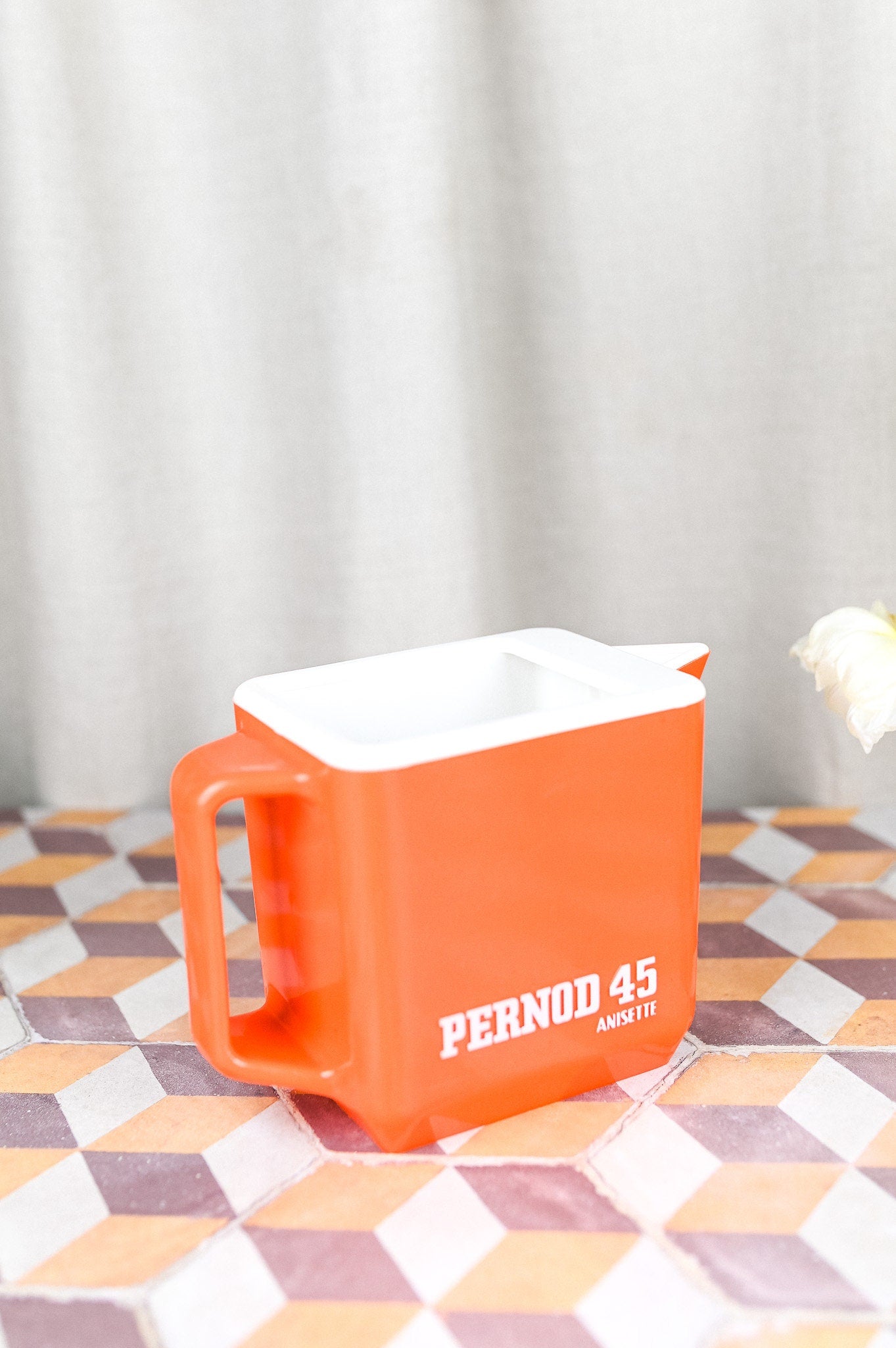 Original Iconic Orange Pernod 45 Pitcher