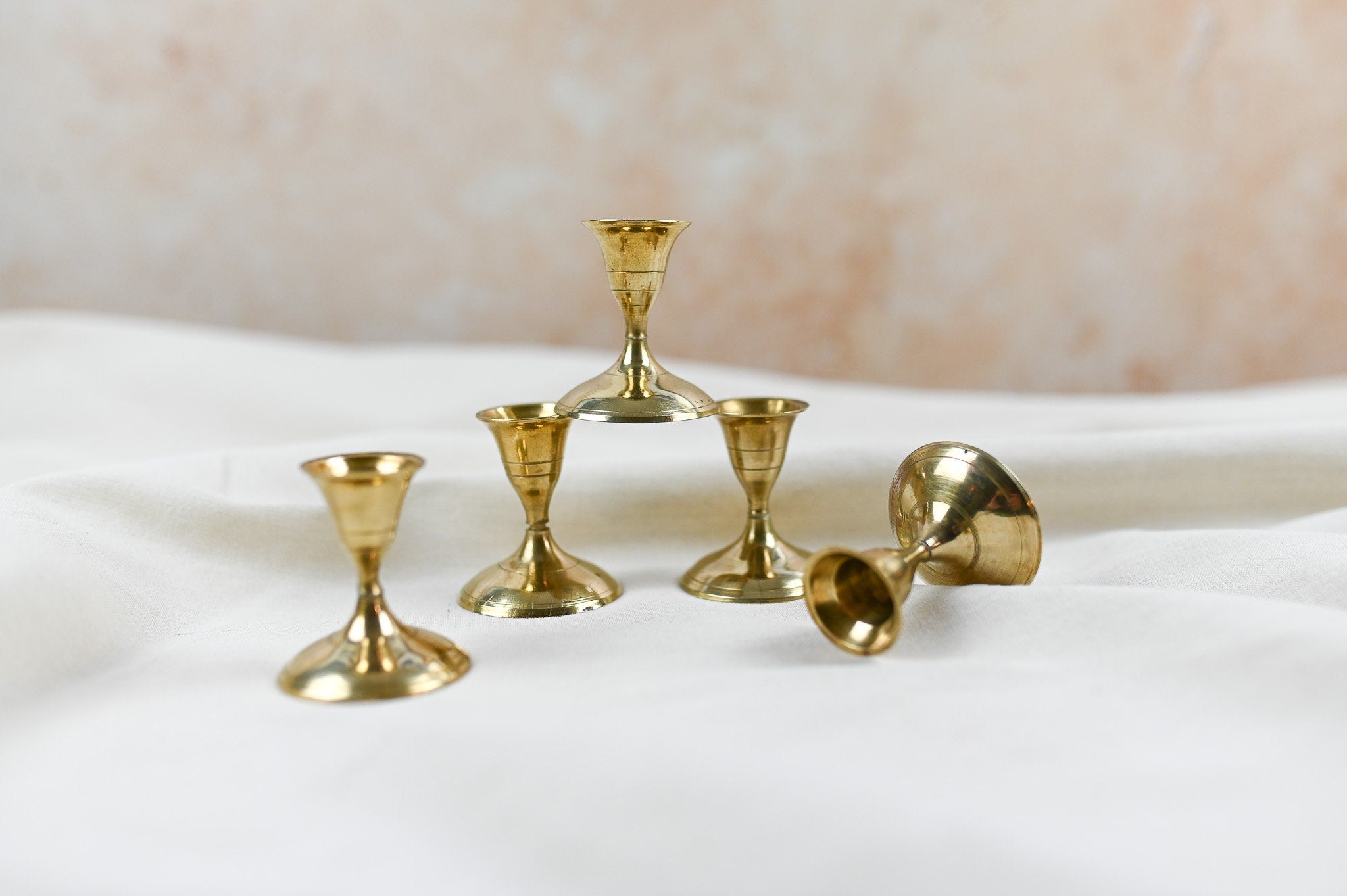 Vintage Brass Candle Holder Brass