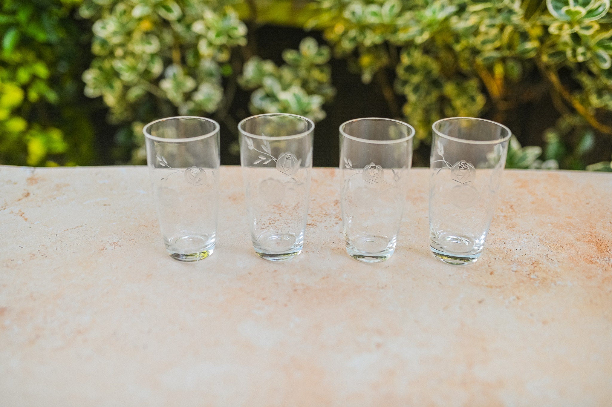 Vintage Orangeade, Highball Glasses, Set Of 4