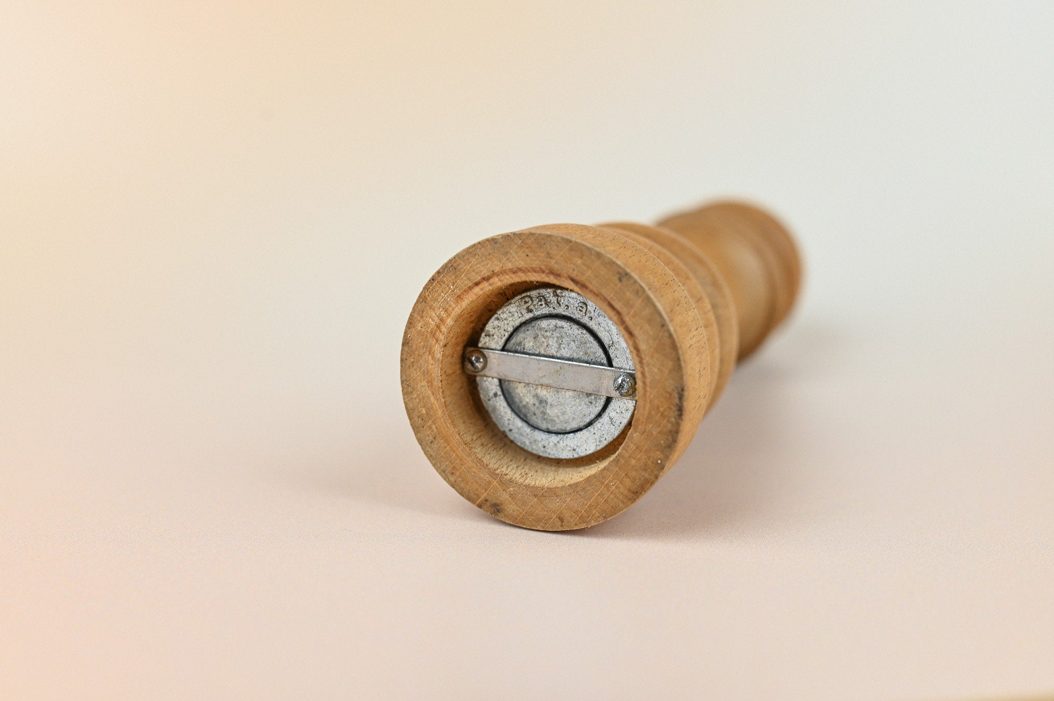 Vintage Wooden Pepper Mill Grinder