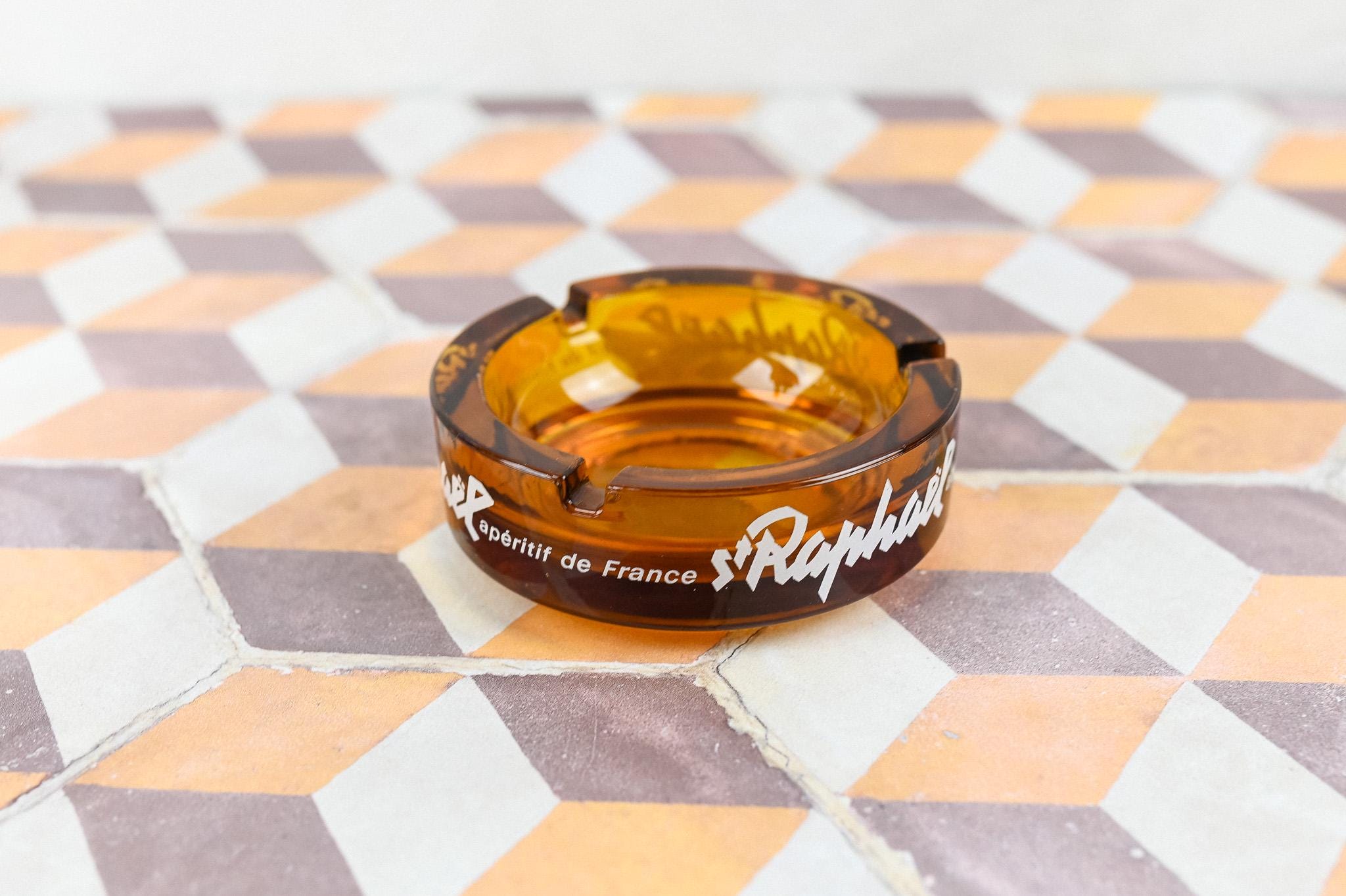 Amber St Raphael Ashtray