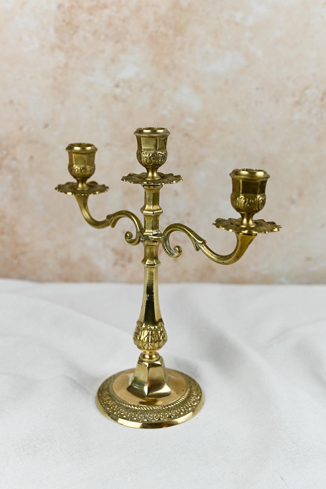 Vintage Brass Candle Holder