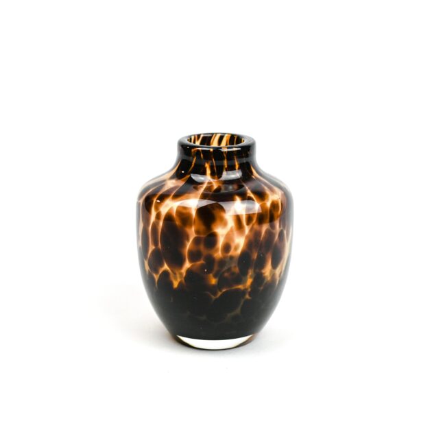 tortoiseshell glass vase