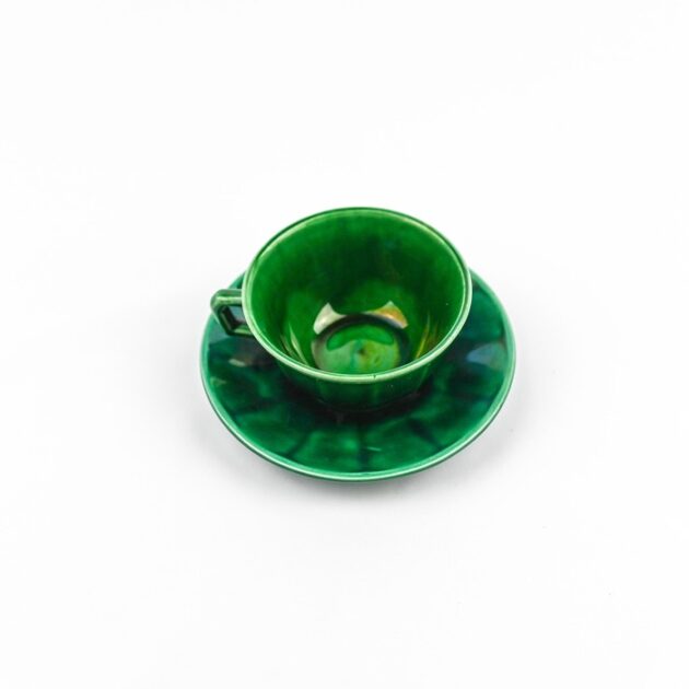 Majolica Green Cup