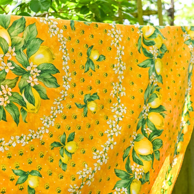 Lemon Provençal Cotton Tablecloth