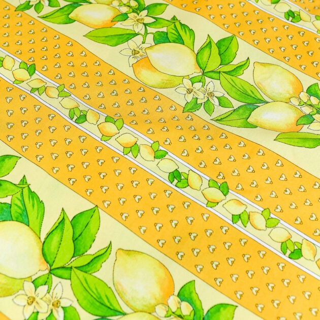 Round Lemon Provençal Tablecloth