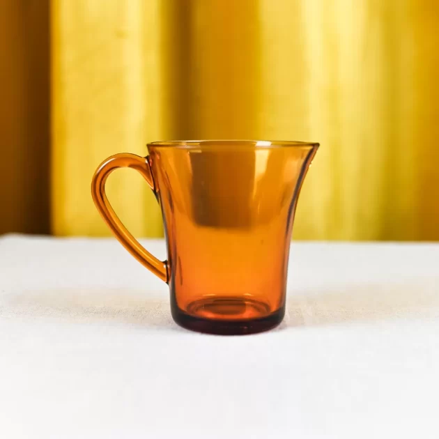 Vintage Amber Milk Pot Seventies